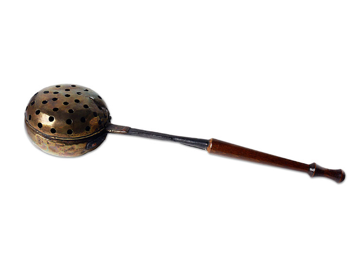 Vuurpan-of-beddenpan-uit-koper-en-hout