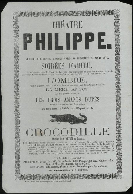 Strooibriefje-van-Philippe-op-de-kermis-met-de-krokodil-Vliegende-Bladen-Universiteitsbibliotheek-Gent