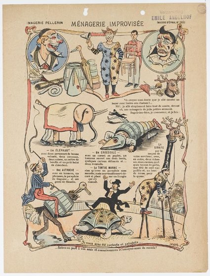 Volksprent-Menagerie-Improvisee-collectie-Huis-van-Alijn